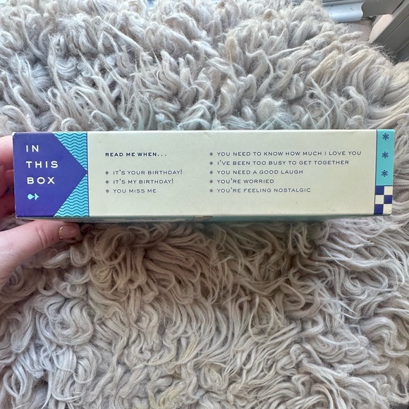 Knock Knock Read Me When Letters - Blue and Cream - Picture 2 of 4